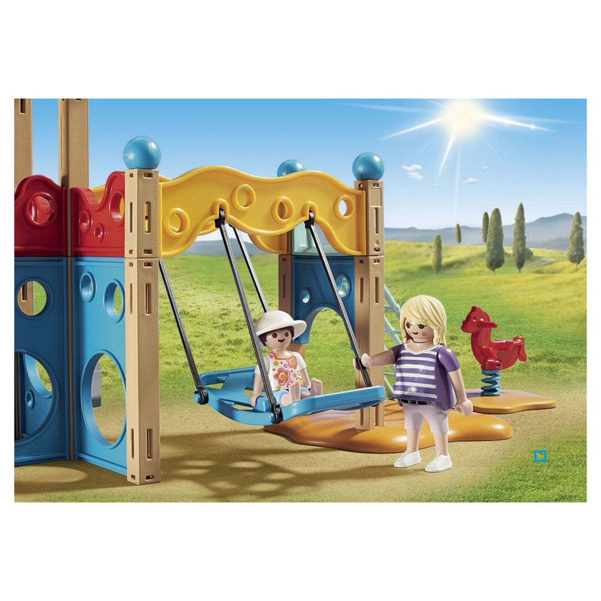 PLAYMOBIL 9423 - Family Fun - Parc de jeu avec toboggan