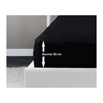 LOVELY HOME LOVELY HOME Drap Housse 100% coton 160x200x30 cm noir