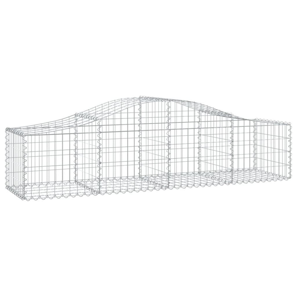 VIDAXL Paniers a gabions arques 40 pcs 200x50x40/60 cm fer galvanise