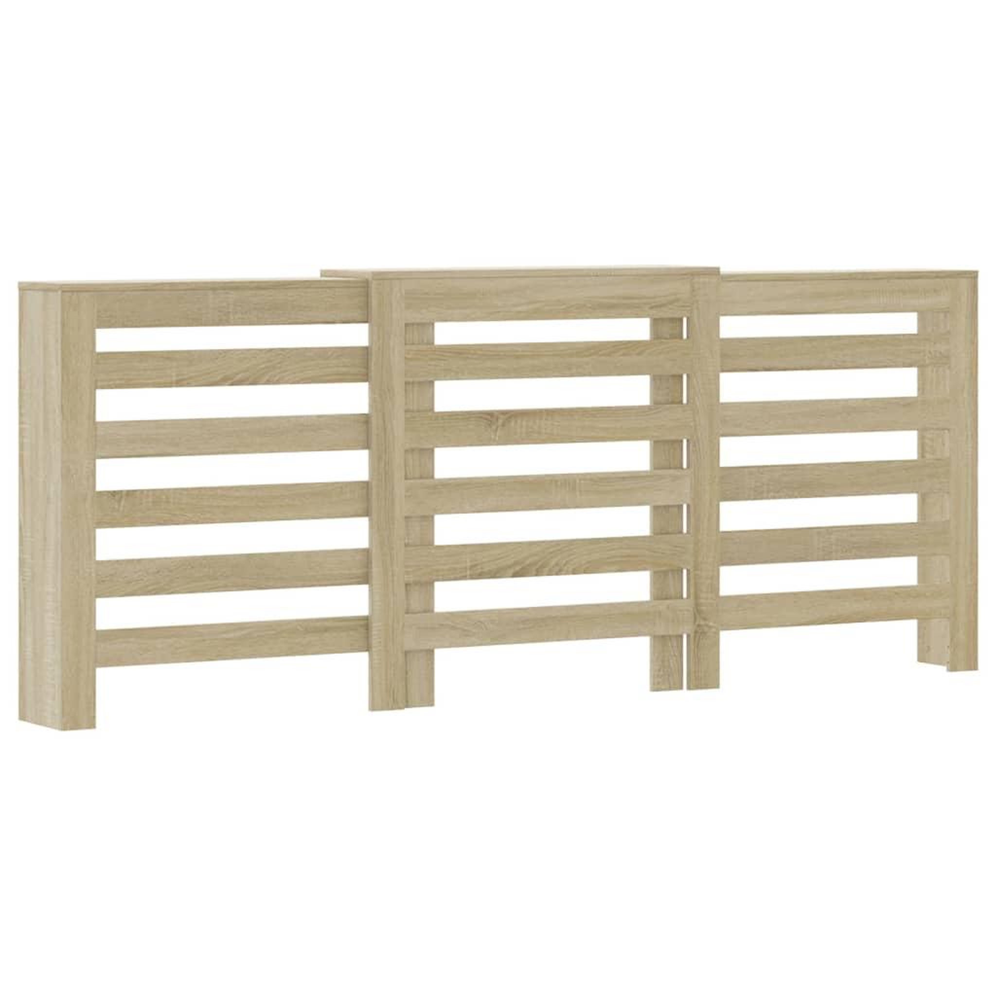 Voir la diapositive 2 : VIDAXL Cache-radiateur chene sonoma 205x21,5x83,5 cm bois d'ingenierie