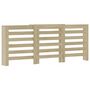 Voir la diapositive 2 : VIDAXL Cache-radiateur chene sonoma 205x21,5x83,5 cm bois d'ingenierie