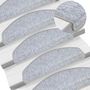 Voir la diapositive 5 : VIDAXL Tapis d'escalier 20 pcs gris clair 65x24x4 cm