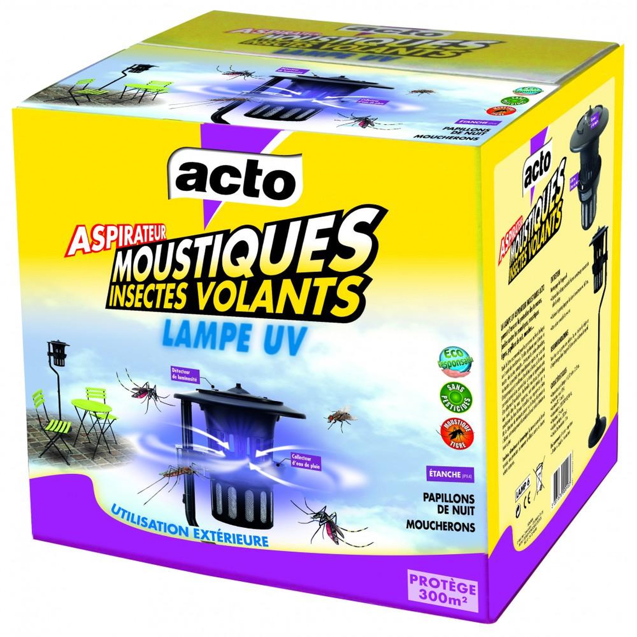 CENTRALE BRICO Lampe aspirateur anti-moustiques ACTO