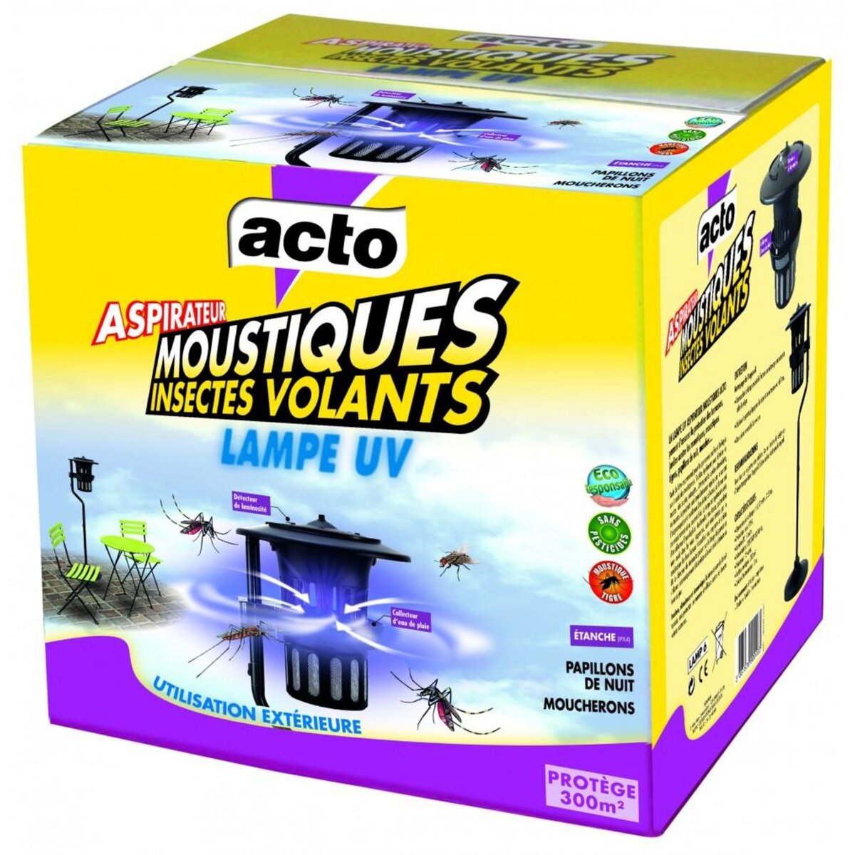 CENTRALE BRICO Lampe aspirateur anti-moustiques ACTO