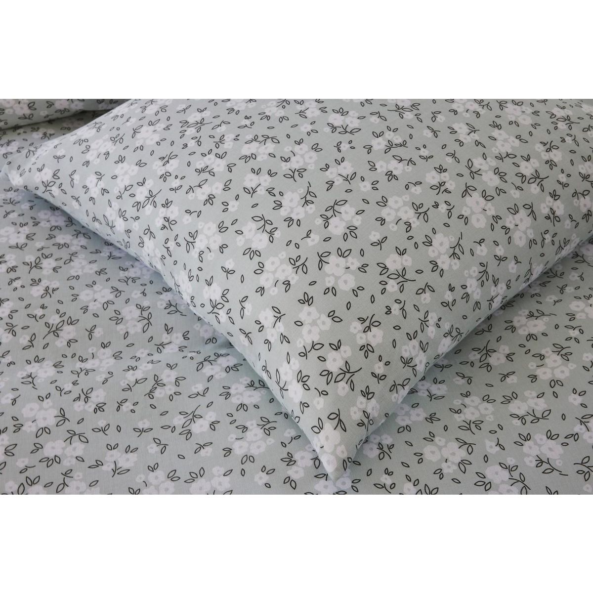 BATON ROUGE Parure housse de couette 100% gaze de coton imprimé edana