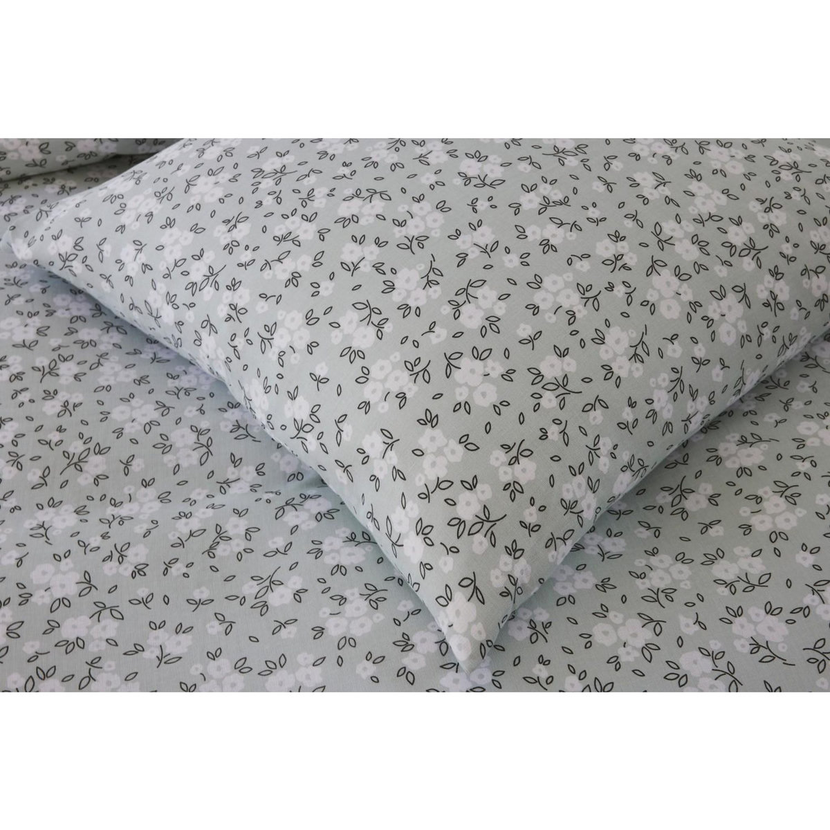 BATON ROUGE Parure housse de couette 100% gaze de coton imprimé edana