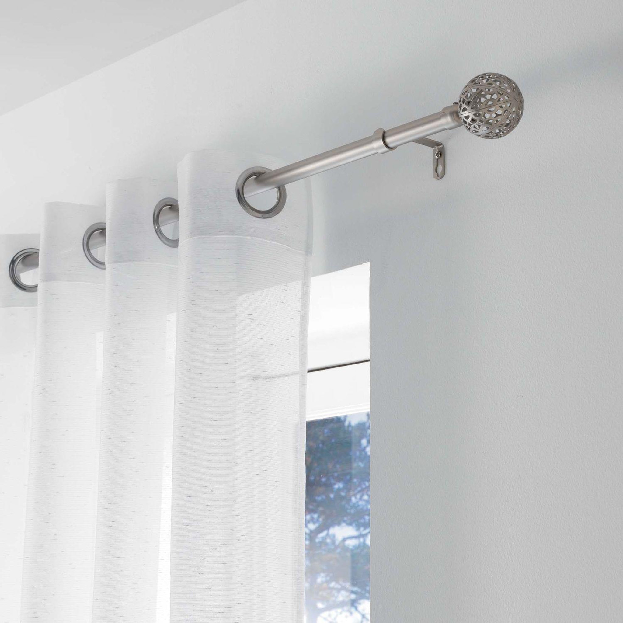 Voir la diapositive 2 : Douceur d'Intérieur Kit de tringle à rideaux extensible sphère - l120 /l210 cm - chrome