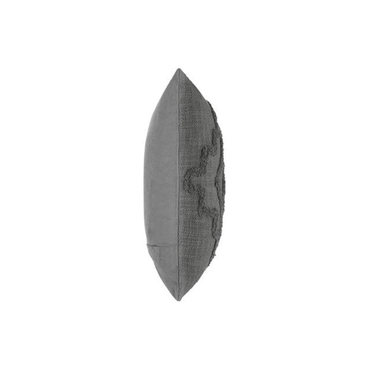 ATMOSPHERA Coussin Déco Tufté  Inca  40x40cm Gris