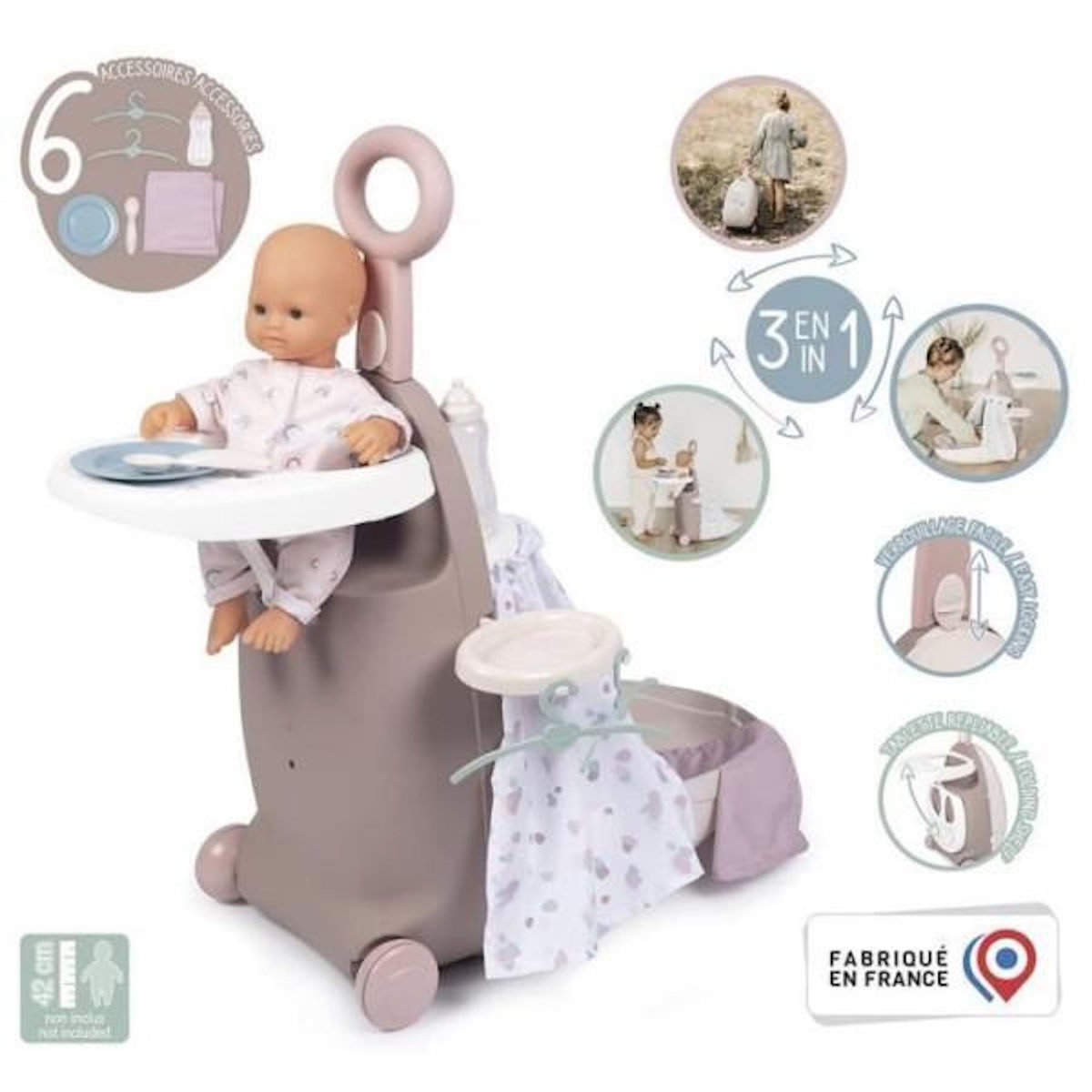 SMOBY BN VALISE NURSERIE 3 EN 1