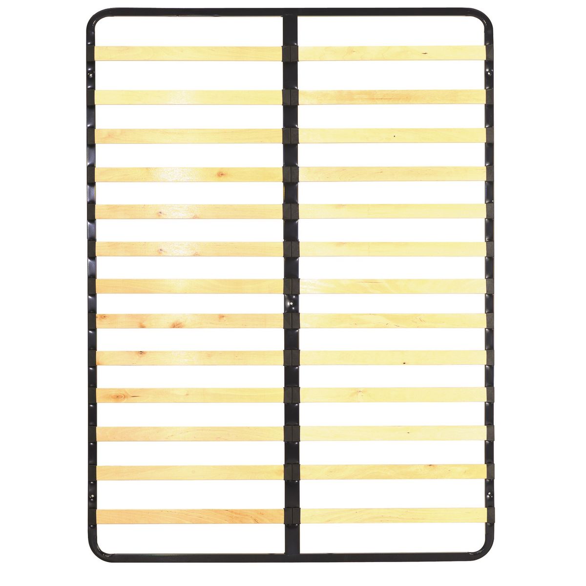 Lit adulte ILIAN + cadre à lattes 160x200 cm coloris chêne 