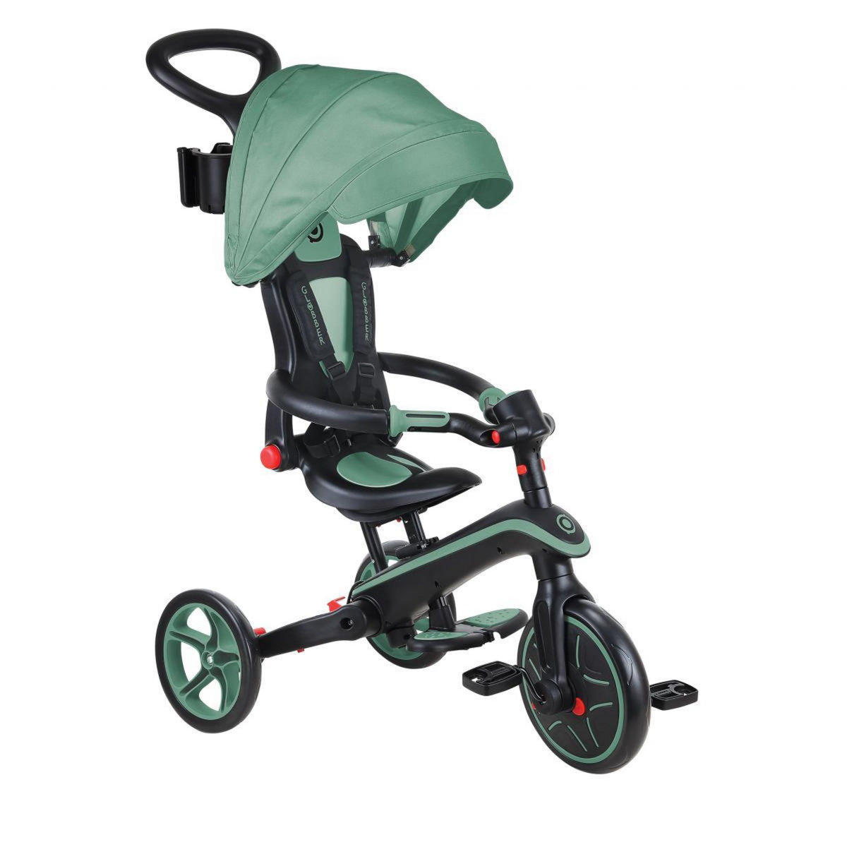 Globber Tricycle Trike Explorer Foldable 4 En 1 olive