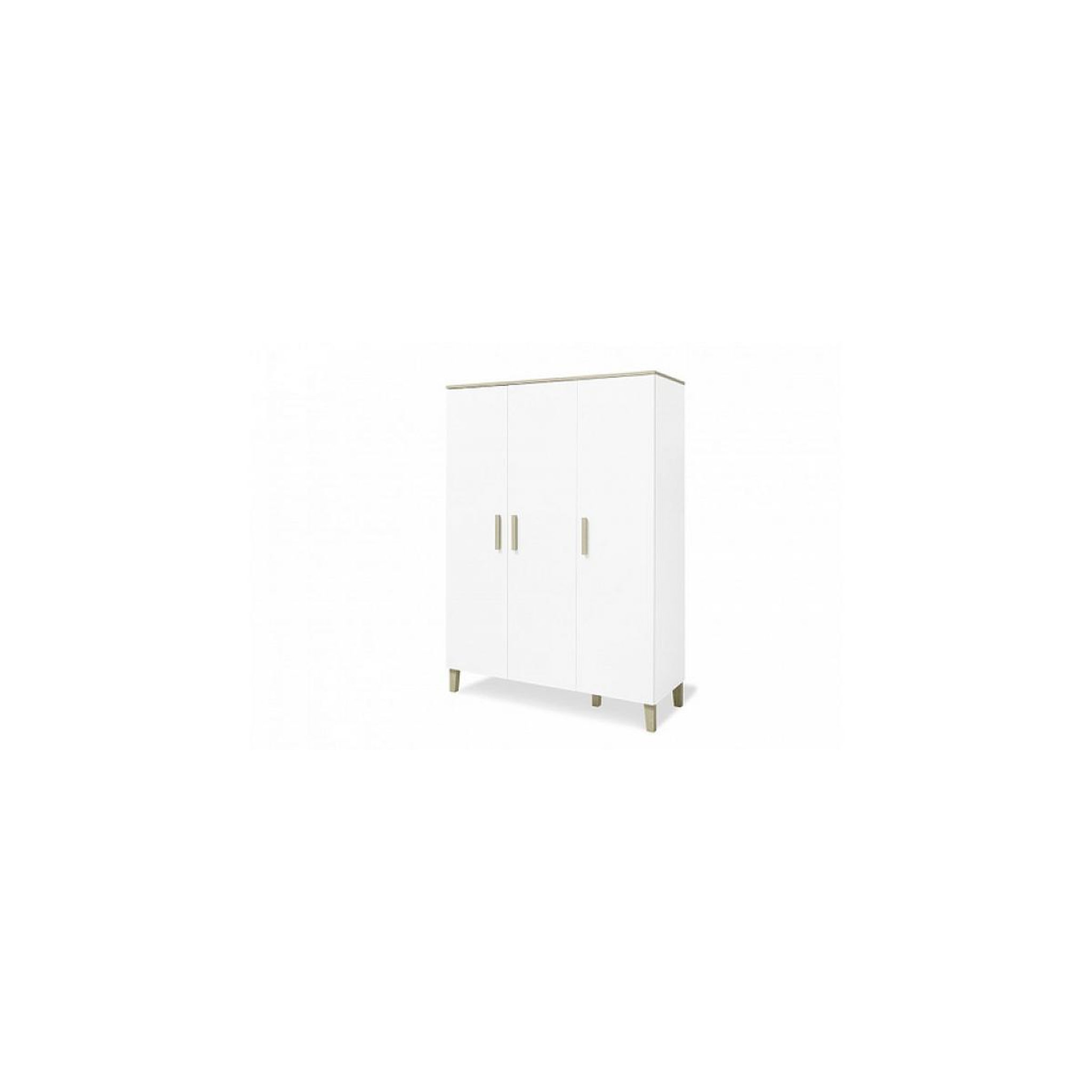 Pinolino Armoire Lumi grande 6 étagères 3 portes Blanc