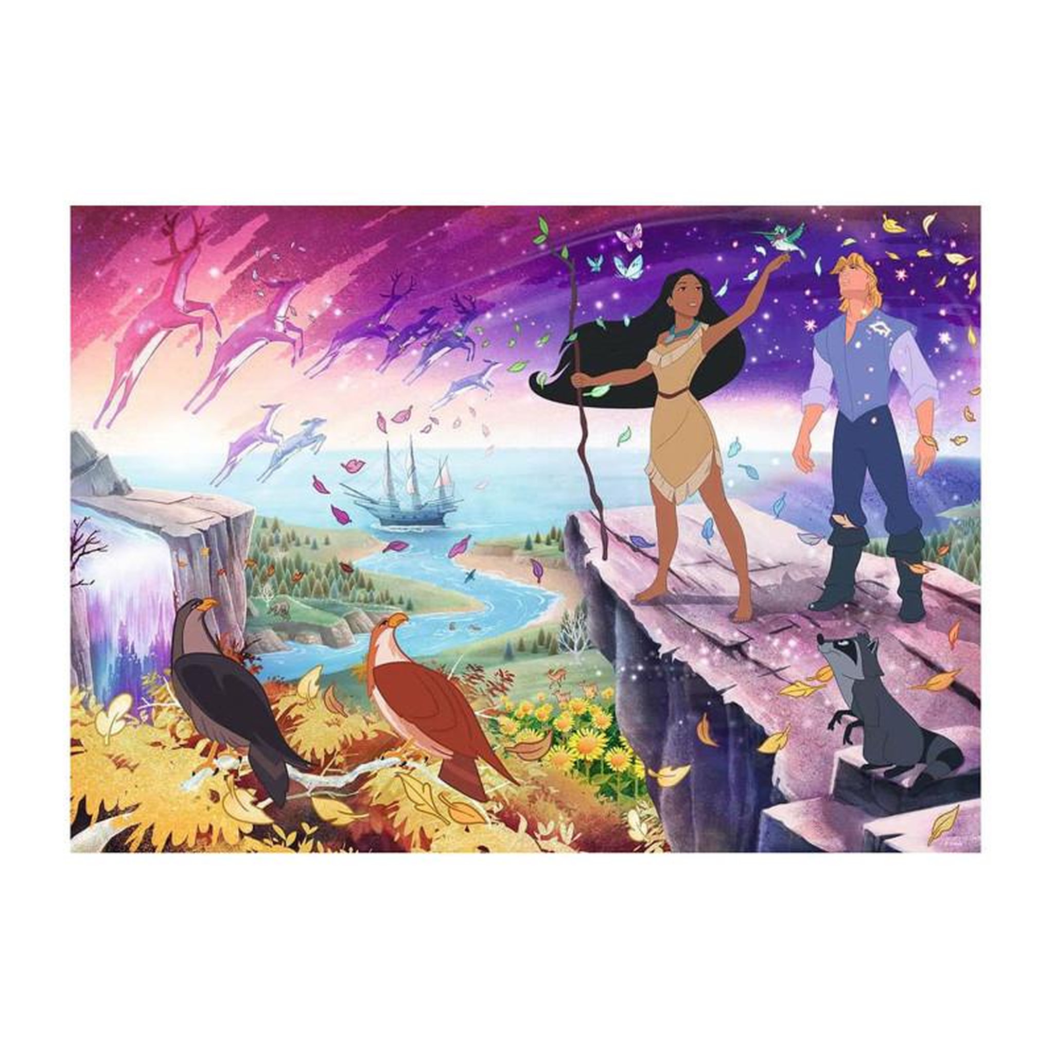 Voir la diapositive 2 : RAVENSBURGER Ravensburger - Jigsaw puzzle Disney Pocahontas, 1000 pcs. 120002437