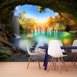 Paris Prix Papier Peint  Turquoise Lake. Coloris disponibles : Multicolore