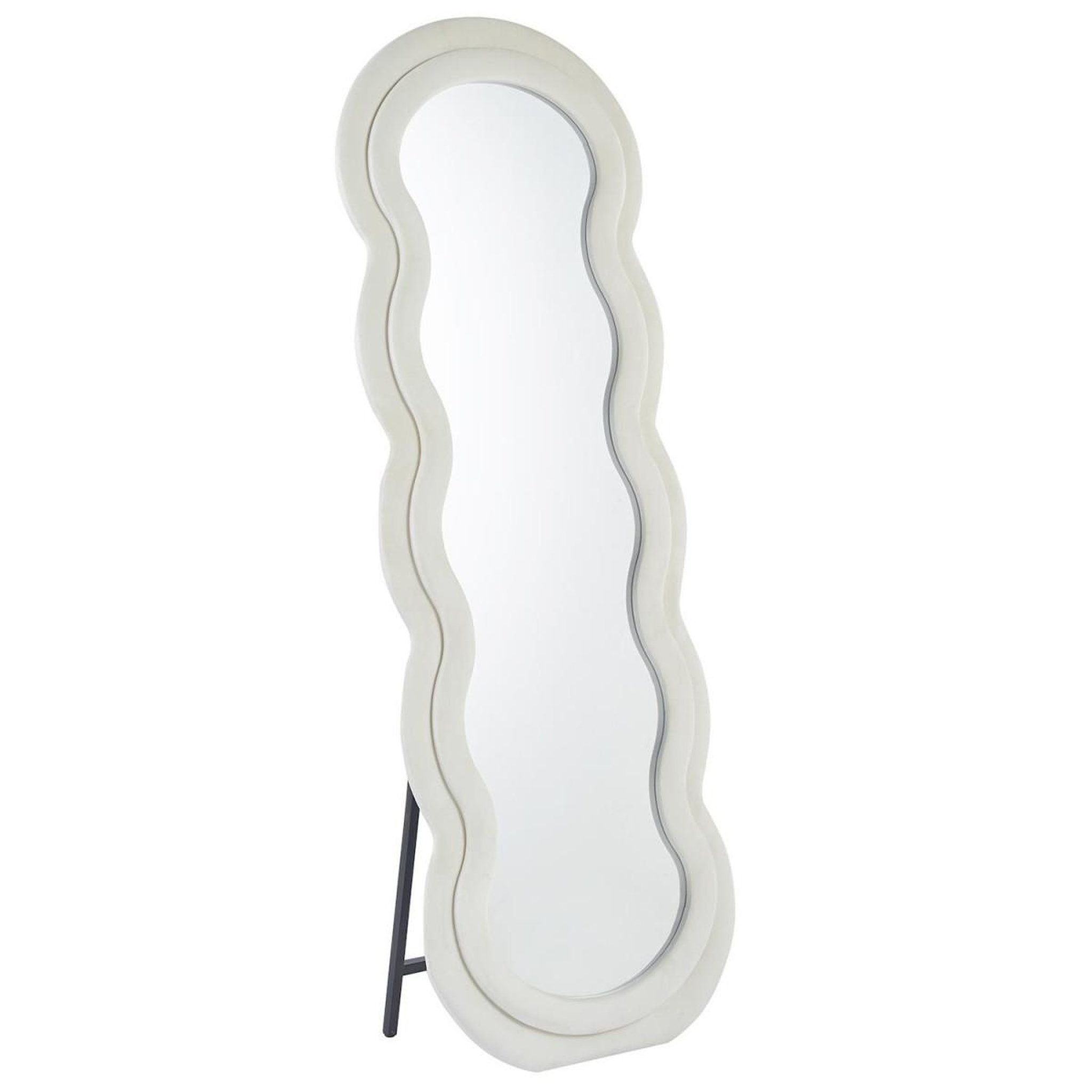 Paris Prix Miroir Design sur Pied  Andy  170cm Crème