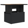 Voir la diapositive 2 : VIDAXL Table de jardin noir 100x55x73 cm resine tressee et bois acacia