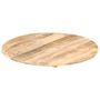 Voir la diapositive 4 : VIDAXL Dessus de table Bois de manguier solide Rond 15-16 mm 80 cm