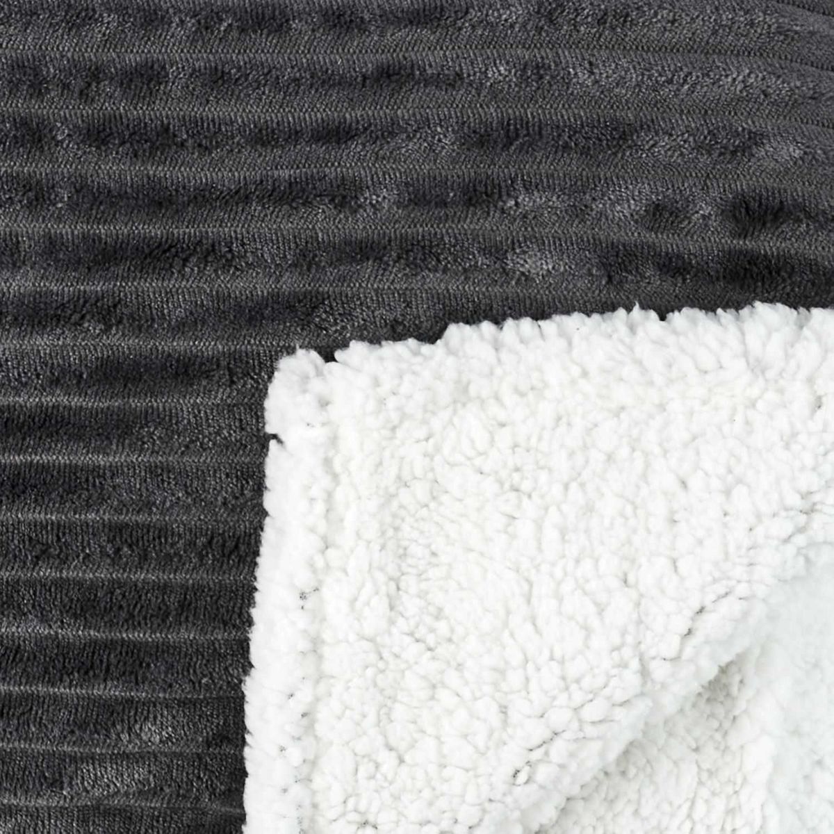 TOILINUX Plaid flanelle côtelé