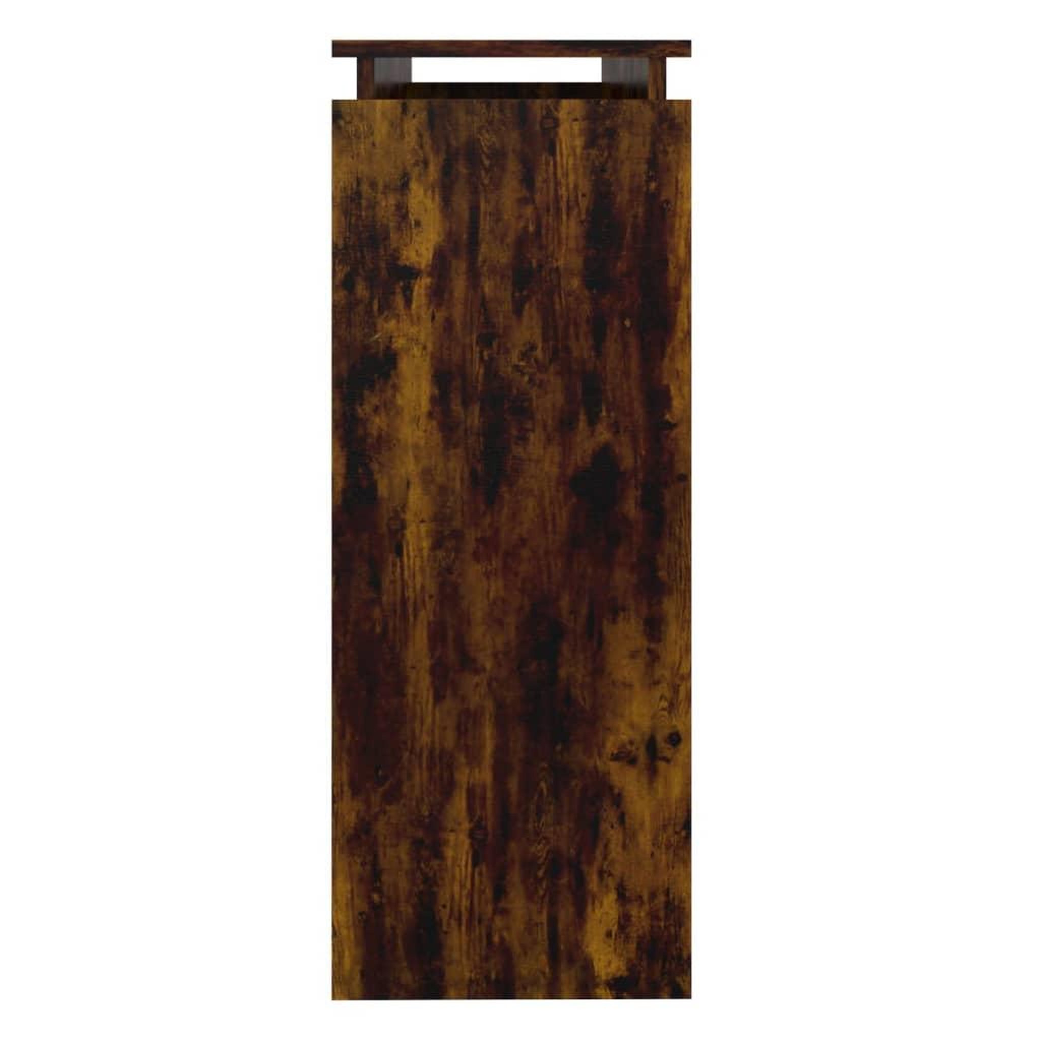 Voir la diapositive 4 : VIDAXL Table console Chene fume 102x30x80 cm Bois d'ingenierie