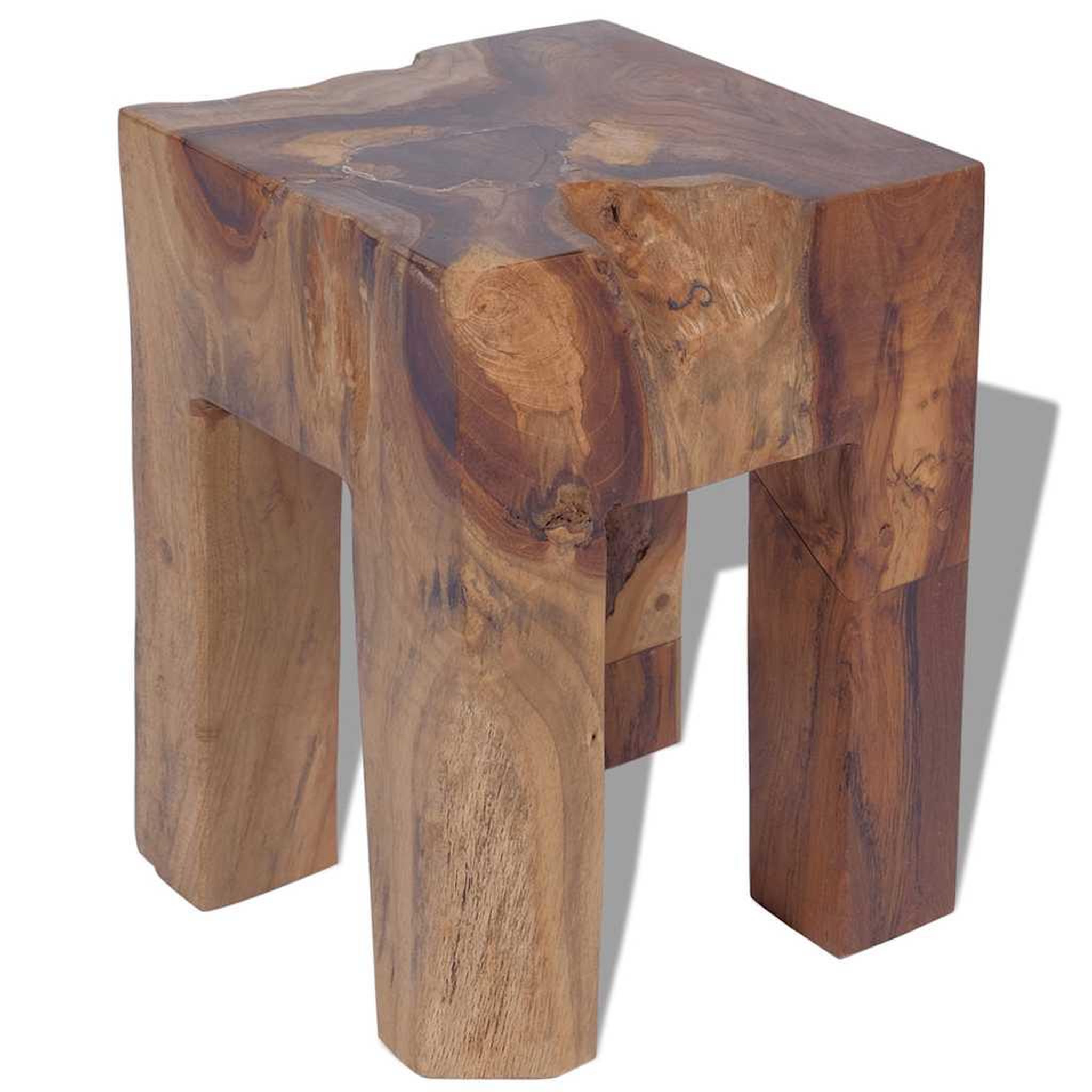 Voir la diapositive 2 : VIDAXL Tabouret bois de teck massif