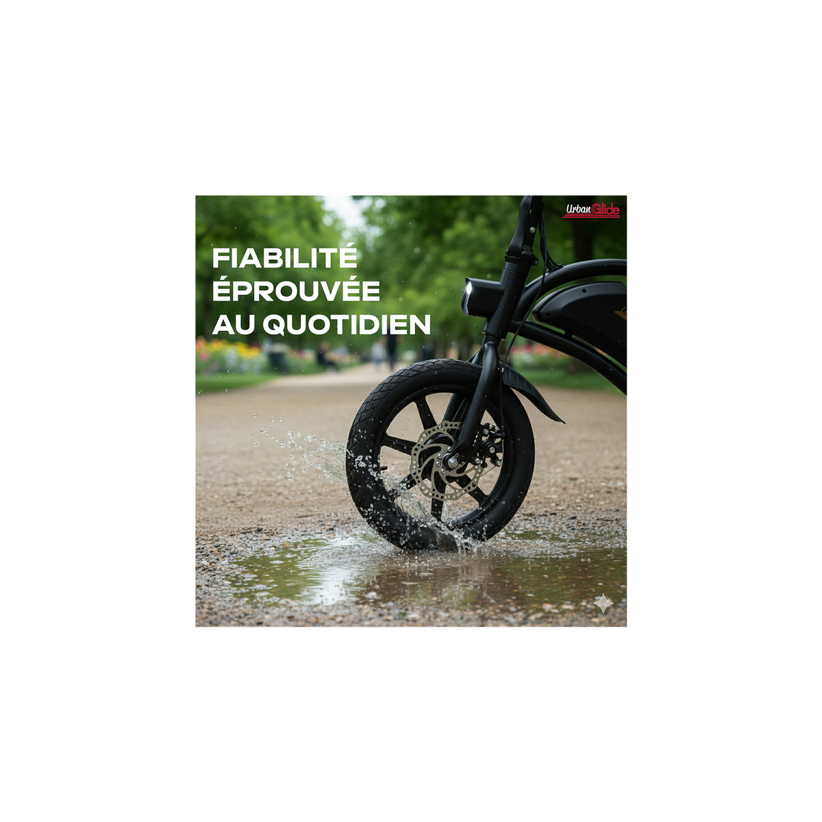 URBANGLIDE Draisienne Électrique Adulte UrbanGlide Bike 140, 25 km/h, Autonomie 20 km, Roues 14 pouces, Freins à disque, Pliable