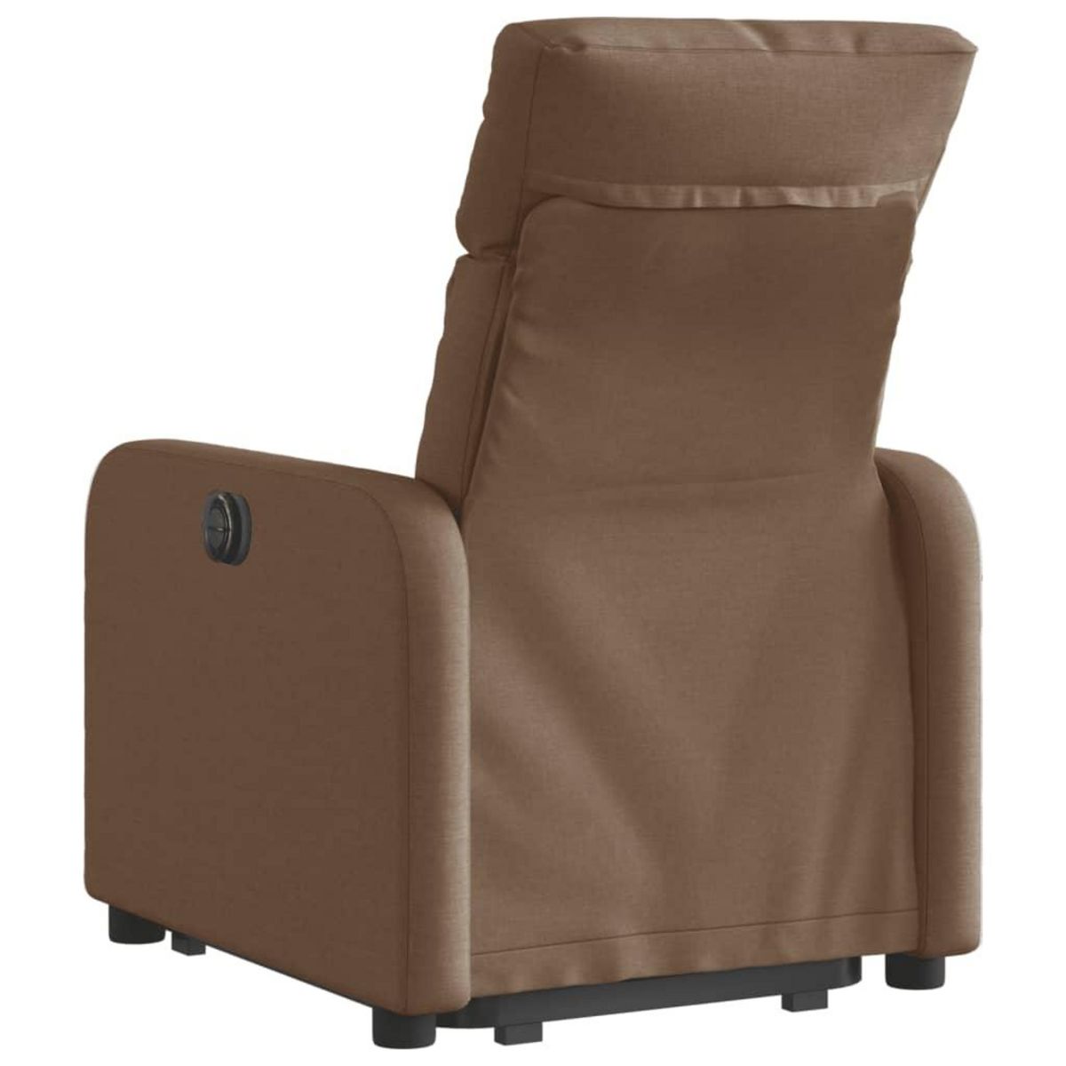 VIDAXL Fauteuil inclinable electrique marron tissu