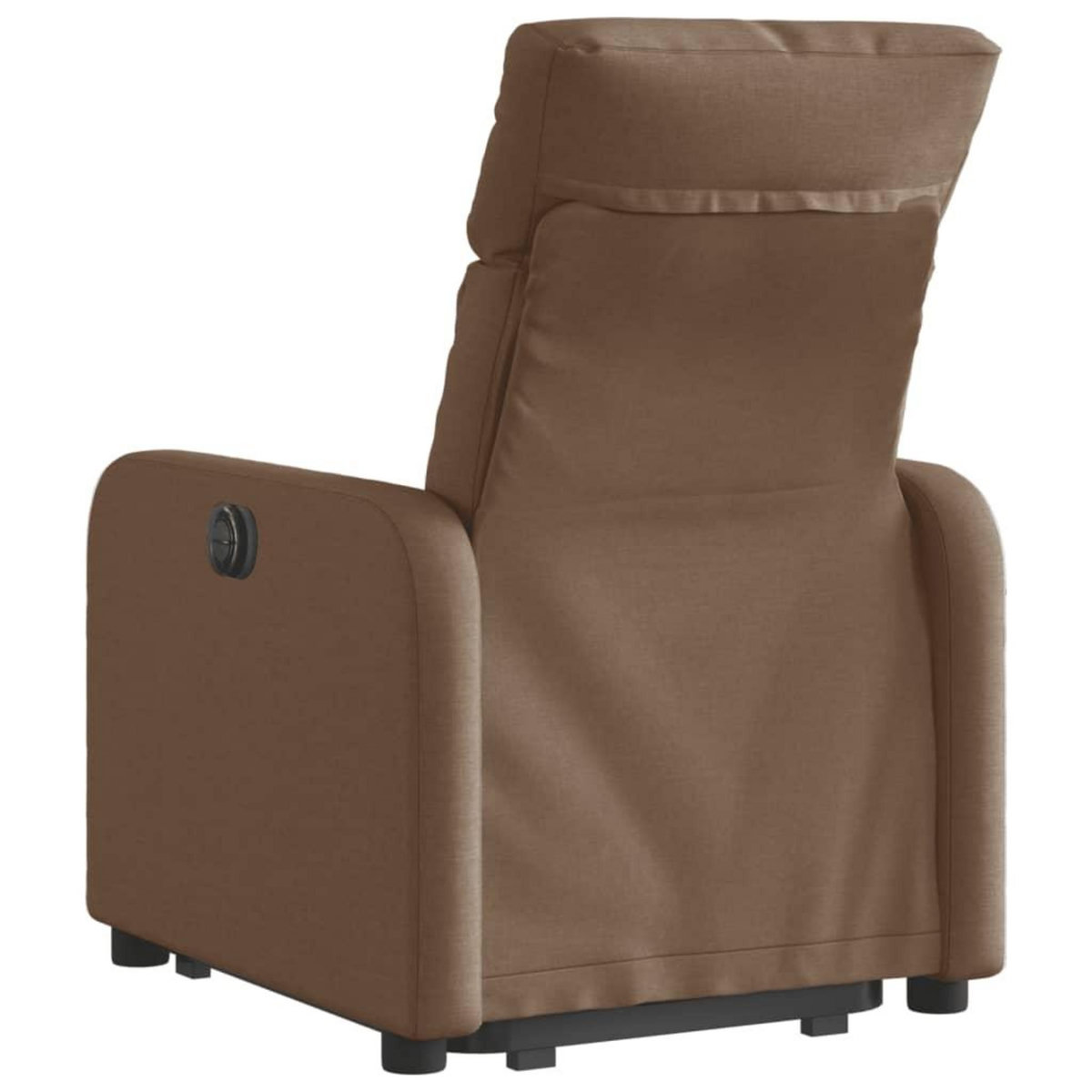 VIDAXL Fauteuil inclinable electrique marron tissu