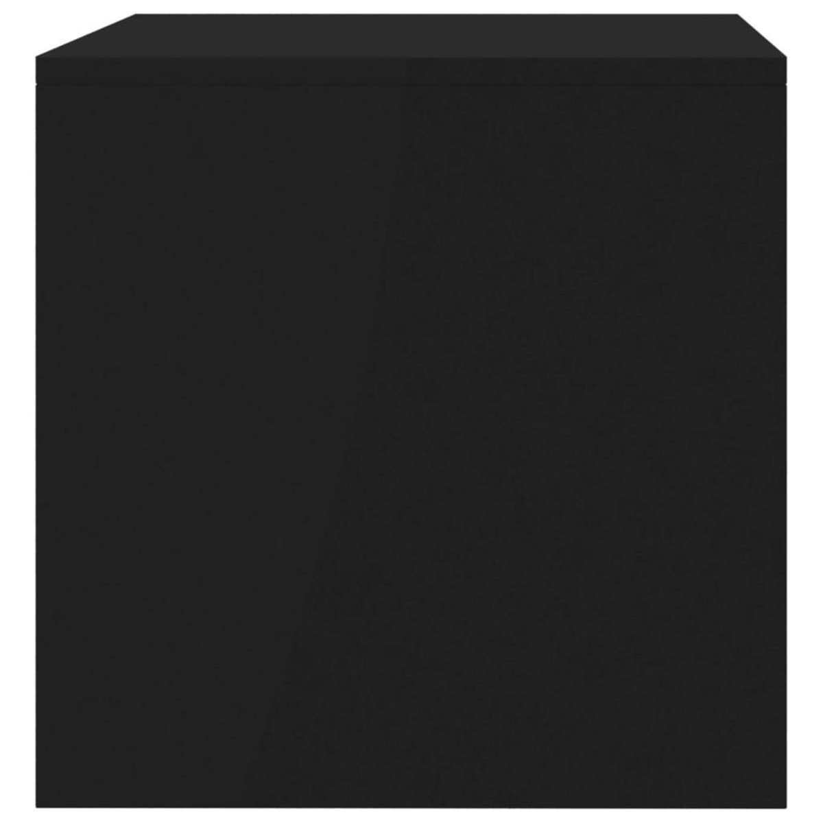 VIDAXL Meuble TV Noir 80x40x40 cm Bois d'ingenierie
