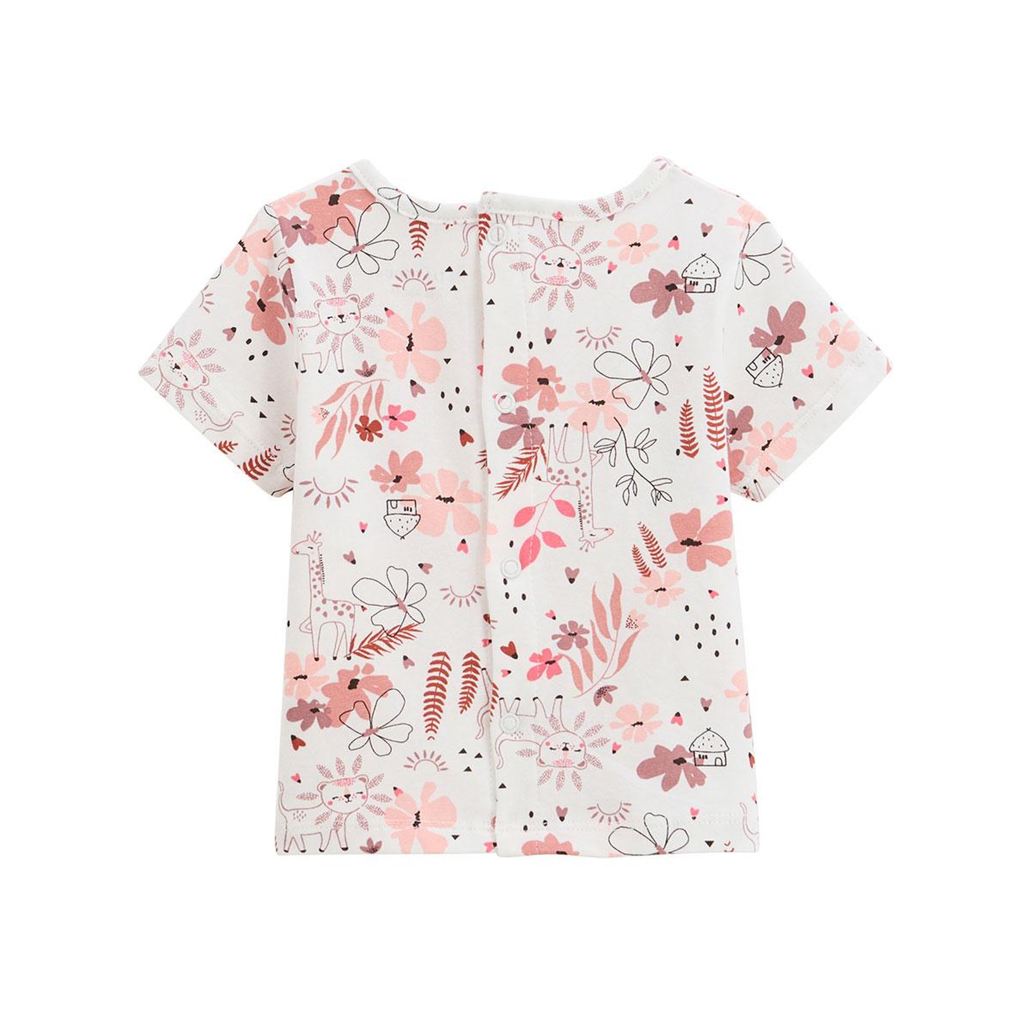 Voir la diapositive 5 : Petit BÃ©guin Ensemble salopette bébé en gaze de coton et t-shirt petit safari