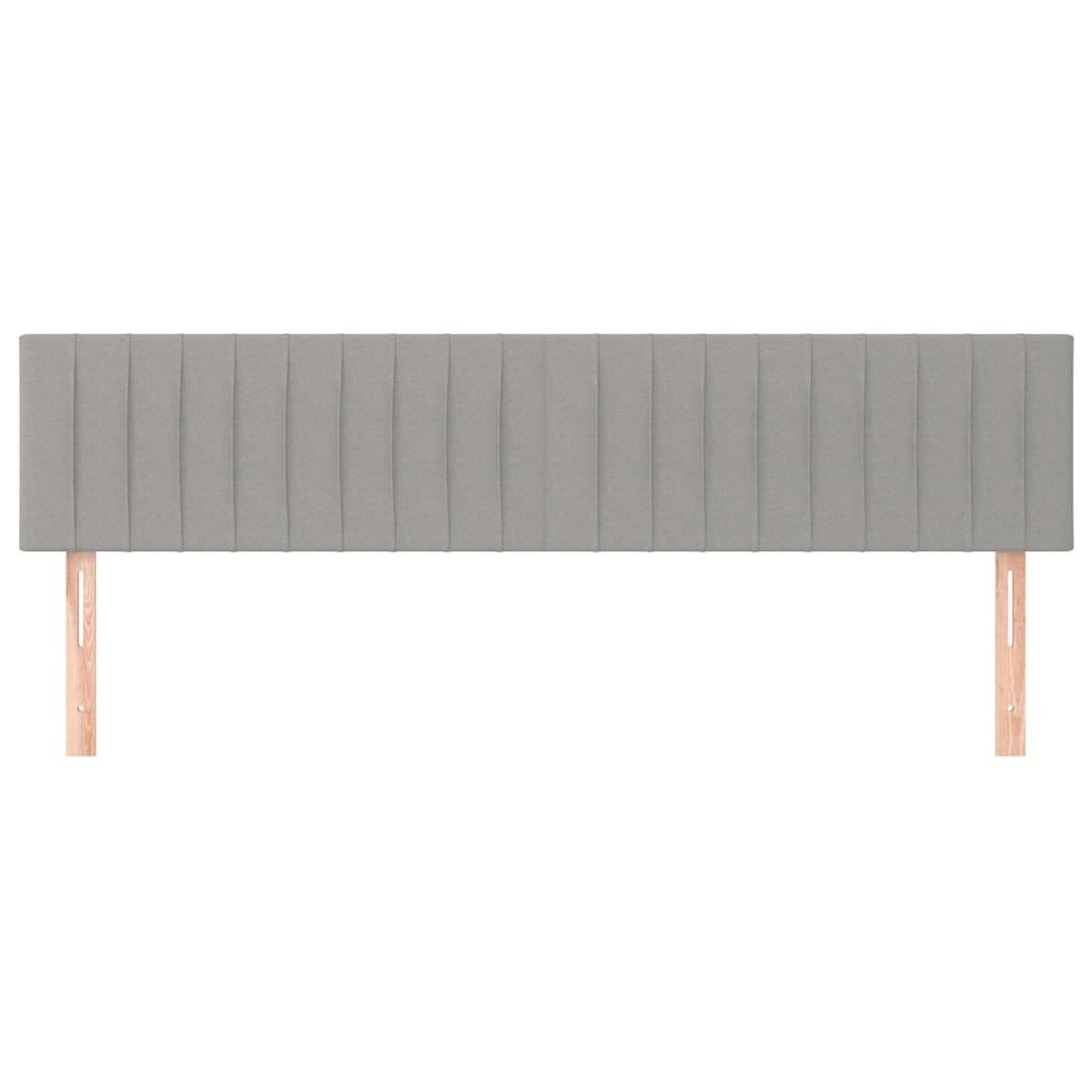 Voir la diapositive 3 : VIDAXL Tetes de lit 2 pcs Gris clair 80x5x78/88 cm Tissu