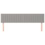 Voir la diapositive 3 : VIDAXL Tetes de lit 2 pcs Gris clair 80x5x78/88 cm Tissu