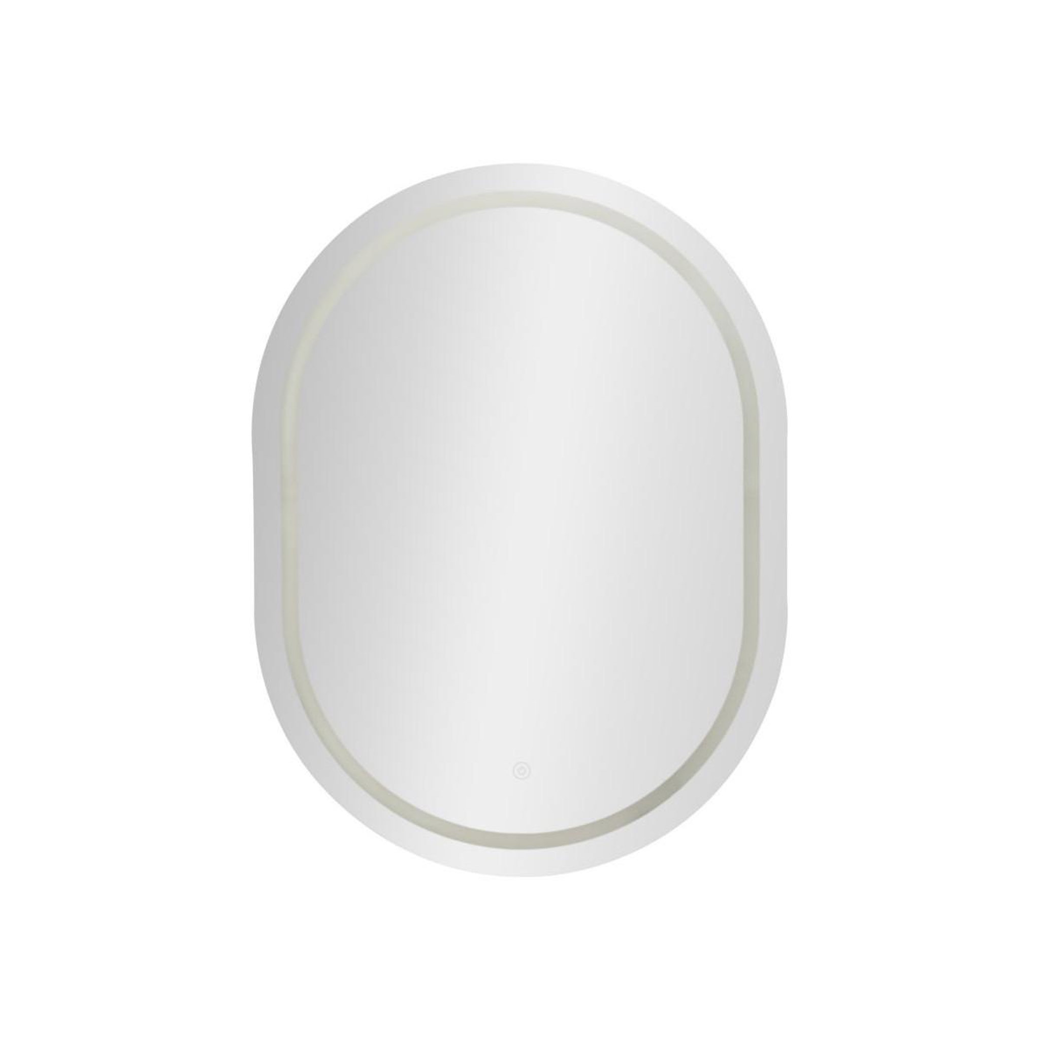 Paris Prix Miroir mural led ovale  simple  80cm argent