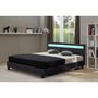 Voir la diapositive 2 : Habitat et Jardin Lit LED  Maria  - 140 x 190 cm - Noir