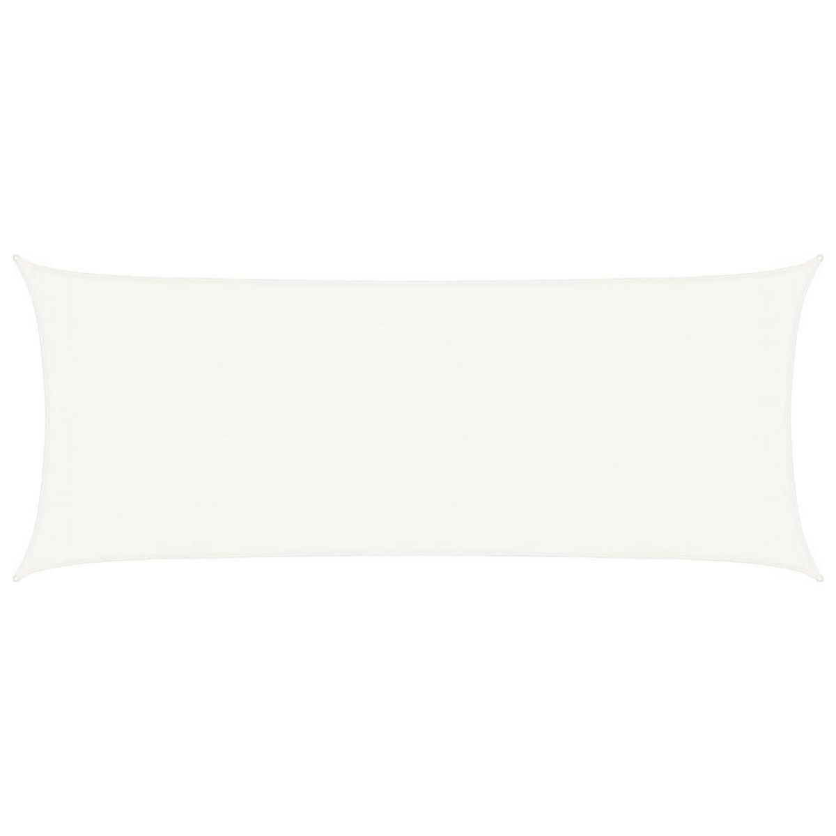 VIDAXL Voile d'ombrage 160 g/m^2 Blanc 2x5 m PEHD