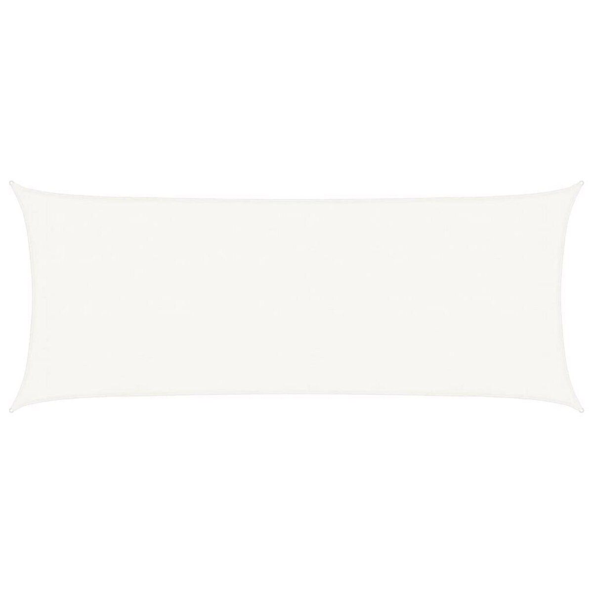 VIDAXL Voile d'ombrage 160 g/m^2 Blanc 2x5 m PEHD