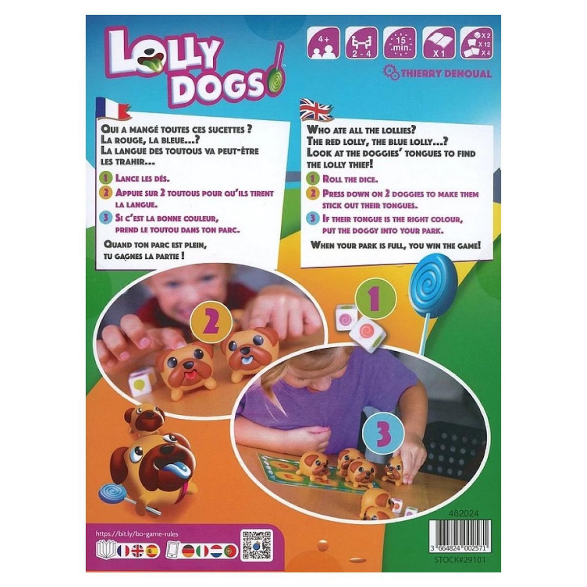 Blue orange Lolly Dogs - jeu de memoire rigolo