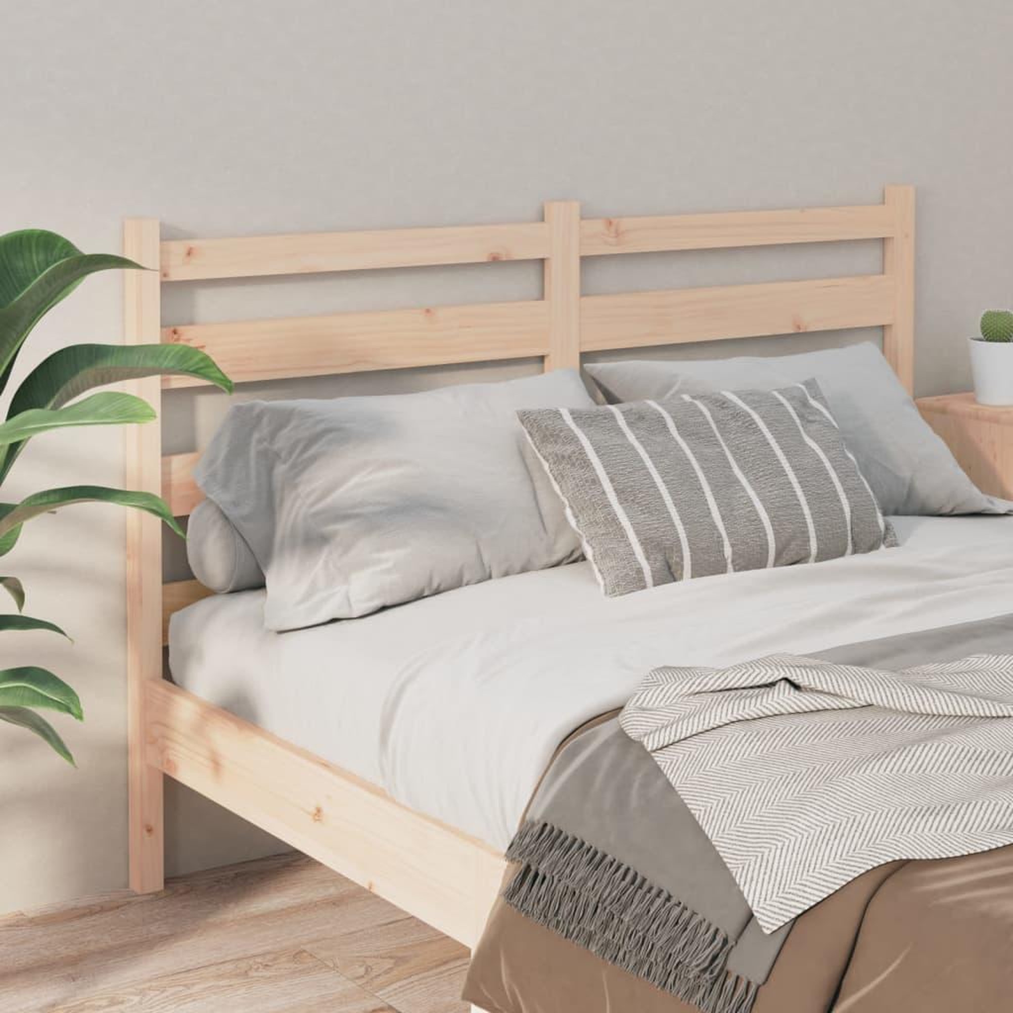 Voir la diapositive 3 : VIDAXL Tete de lit 146x4x100 cm Bois massif de pin