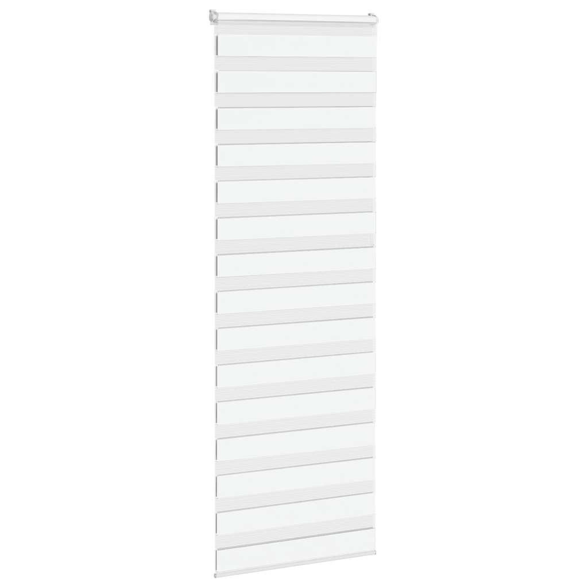 Voir la diapositive 3 : VIDAXL Store zebre blanc 85x230 cm largeur du tissu 80,9 cm polyester