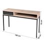 Voir la diapositive 2 : DIVERS Console design industriel Soho - L. 120 x H. 75 cm - Noir