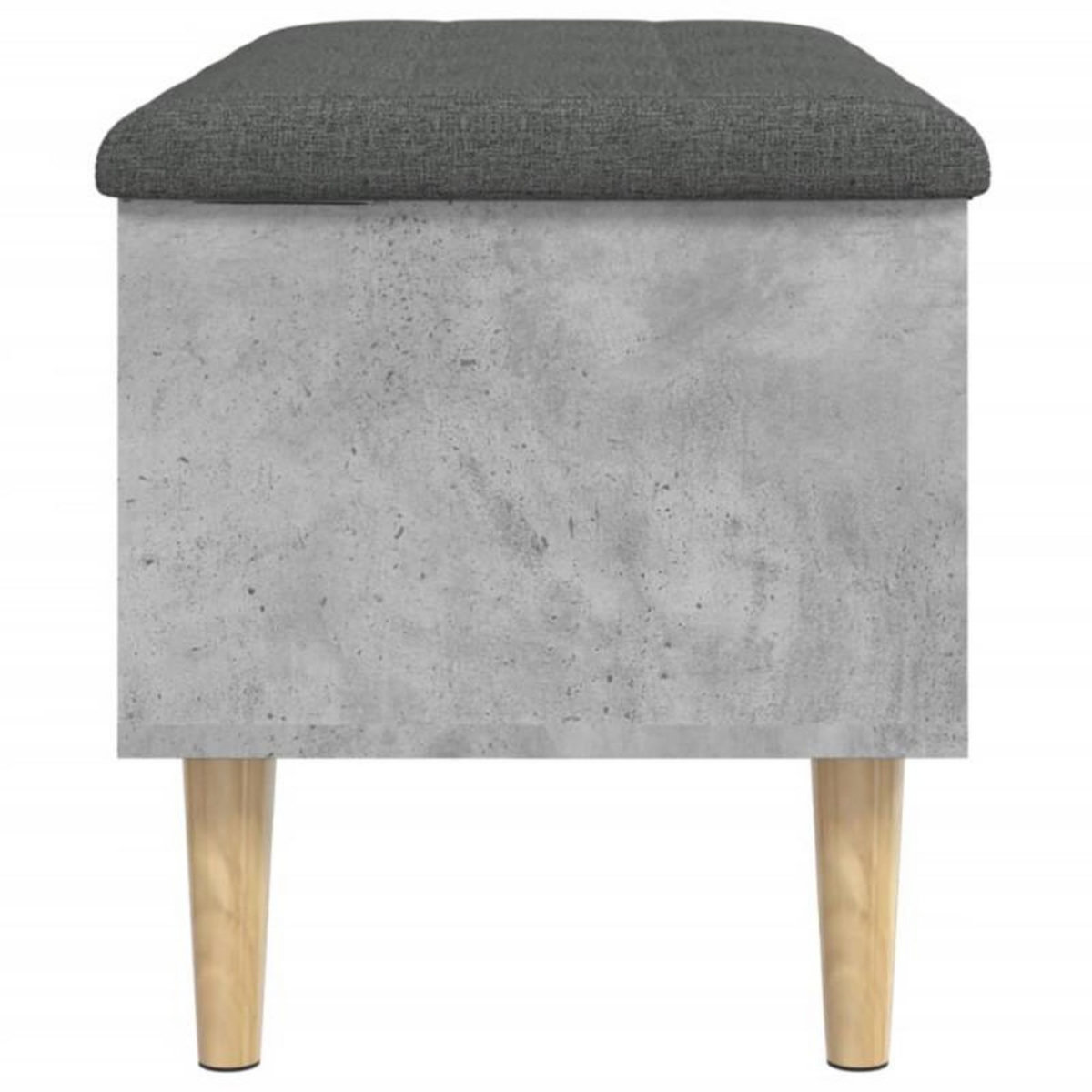 VIDAXL Banc de rangement gris béton 82x42x46 cm bois d ingénierie