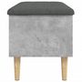 Voir la diapositive 6 : VIDAXL Banc de rangement gris béton 82x42x46 cm bois d ingénierie