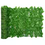 VIDAXL Ecran de balcon avec feuilles vert 600x75 cm