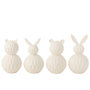 Voir la diapositive 4 : Paris Prix Lampe à Poser LED en Porcelaine  Ours  22cm Blanc