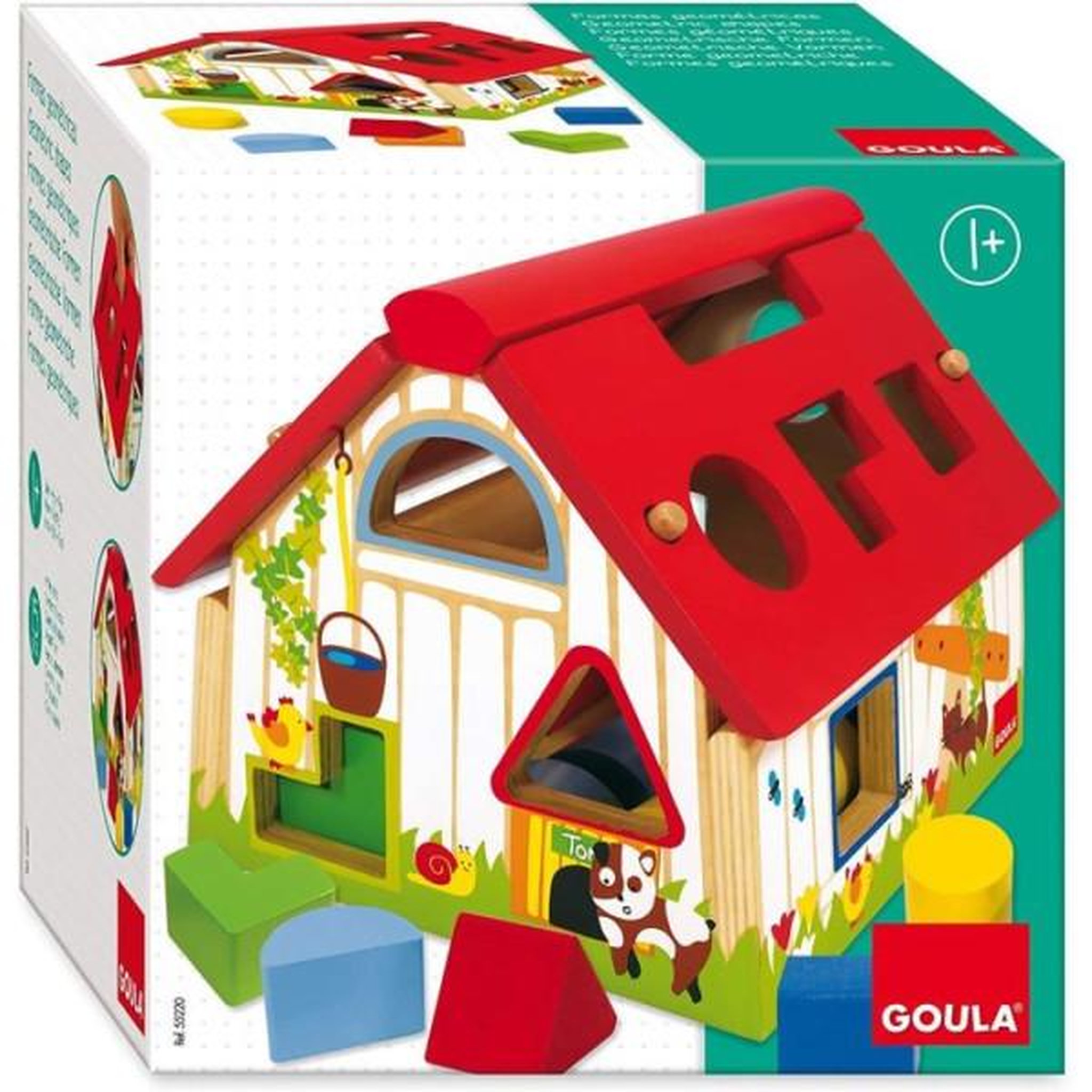 Voir la diapositive 3 : Goula Jouet éducatif - GOULA - Formes géométriques - Boîte a formes pour apprendre a reconnaître les formes