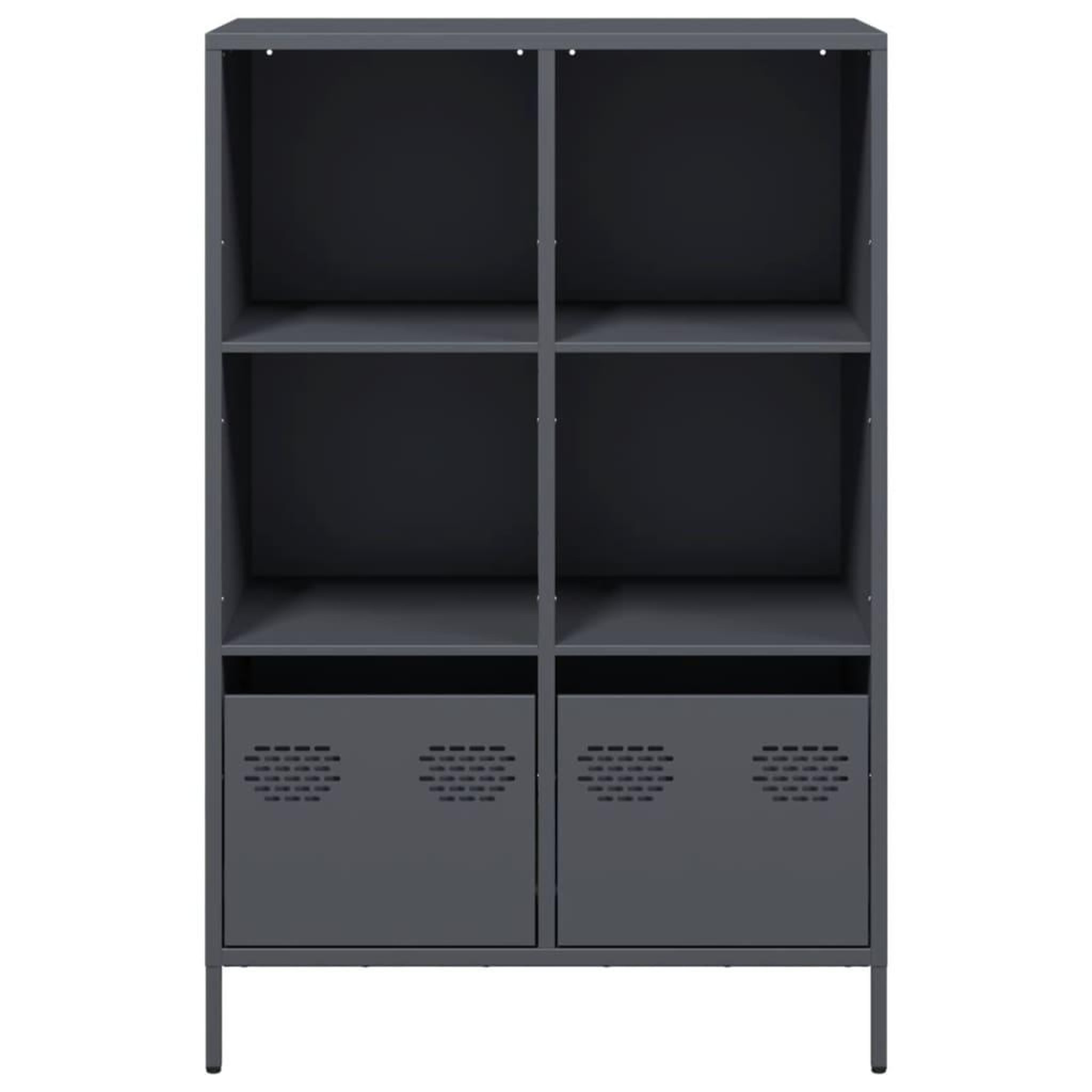 Voir la diapositive 5 : VIDAXL Buffet haut anthracite 68x39x103,5 cm acier