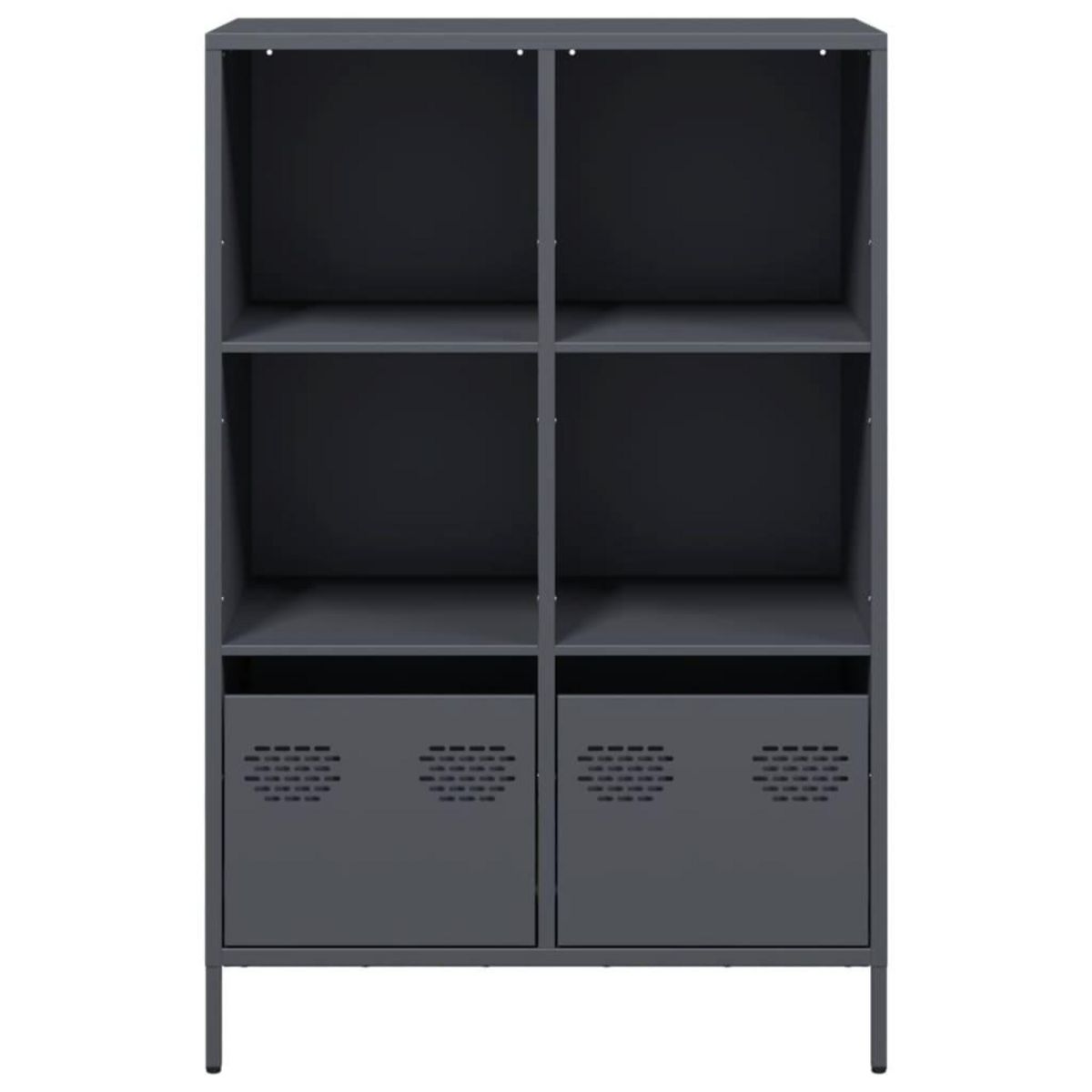 VIDAXL Buffet haut anthracite 68x39x103,5 cm acier