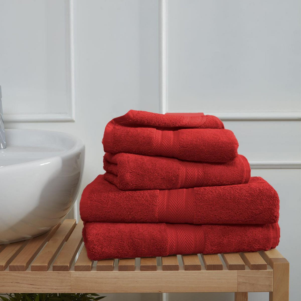 Sensei Maison Ensemble de bain 4 pièces (2 draps de bain + 2 serviettes de toilette) LUXURY