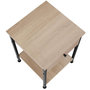 Voir la diapositive 4 : tectake Table de chevet Style industriel 40 x 40 x 555 cm