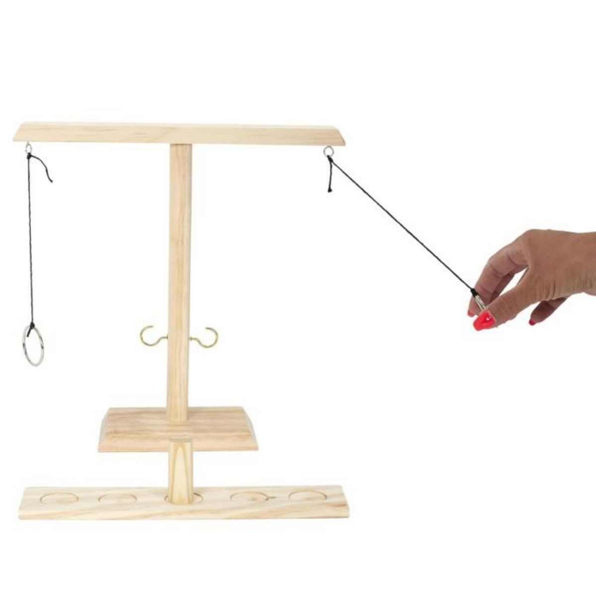 Paris Prix Jeu de Lancer d'Anneaux  Bois  31cm Naturel