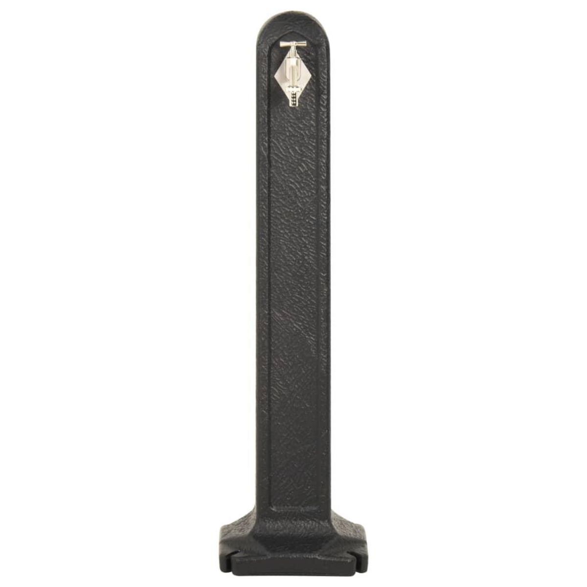 VIDAXL Reservoir de jardin avec robinet Anthracite Aspect de pierre